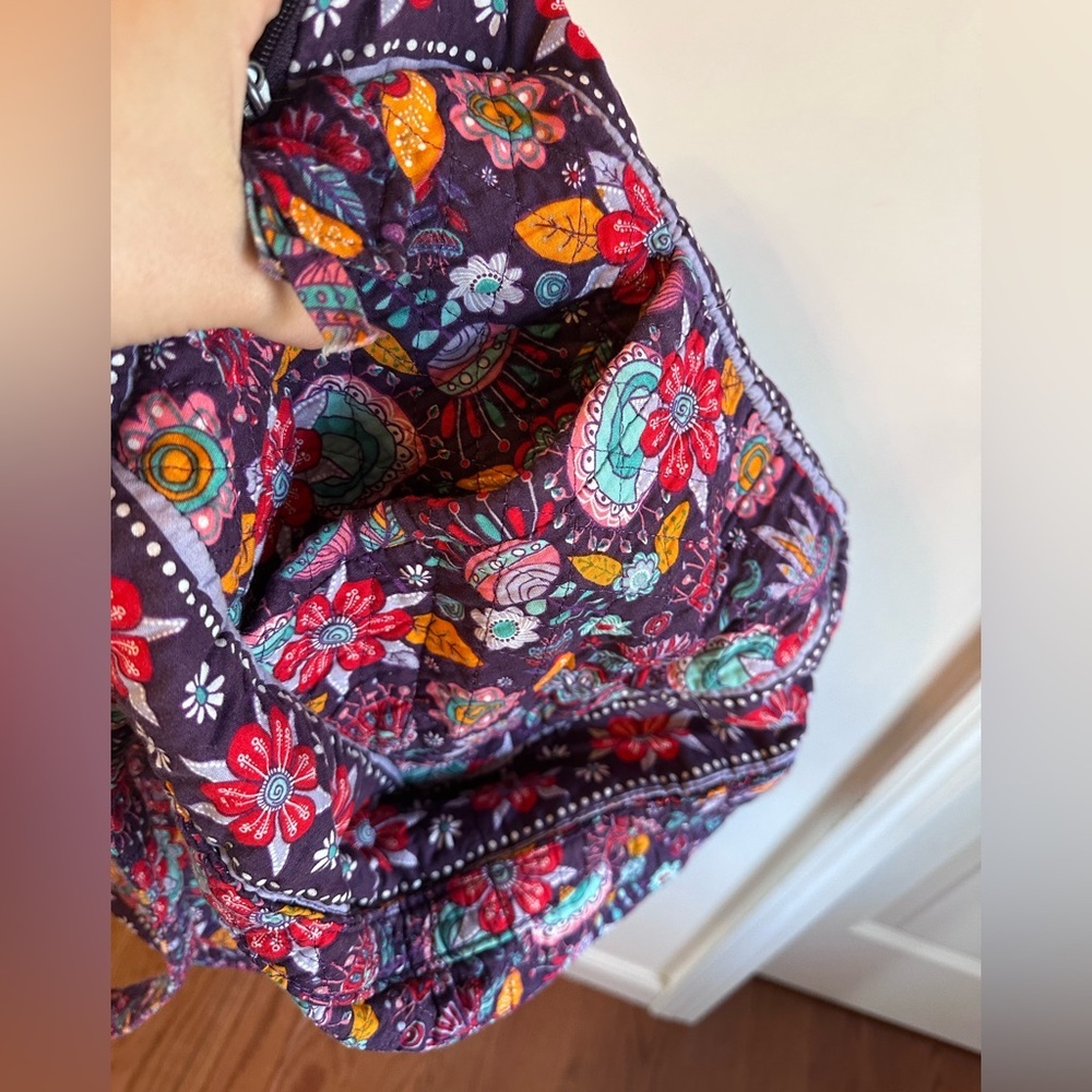 Unique Quilted Floral Patterned Duffel - Picture 4 of 5